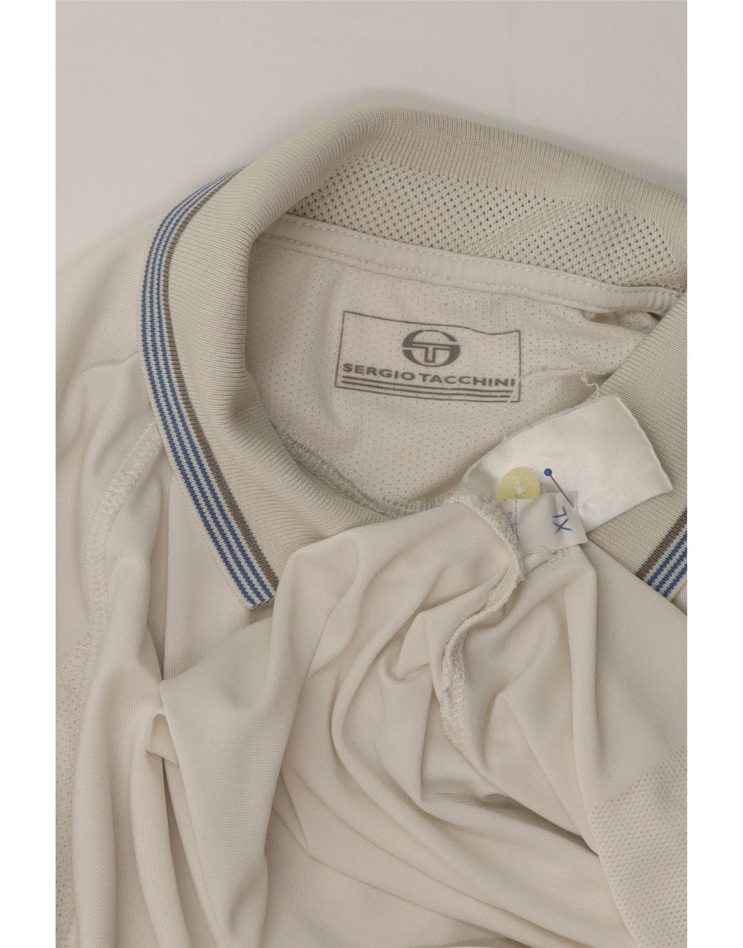 Polo Uomo Sergio Tacchini XL Poliestere Bianco