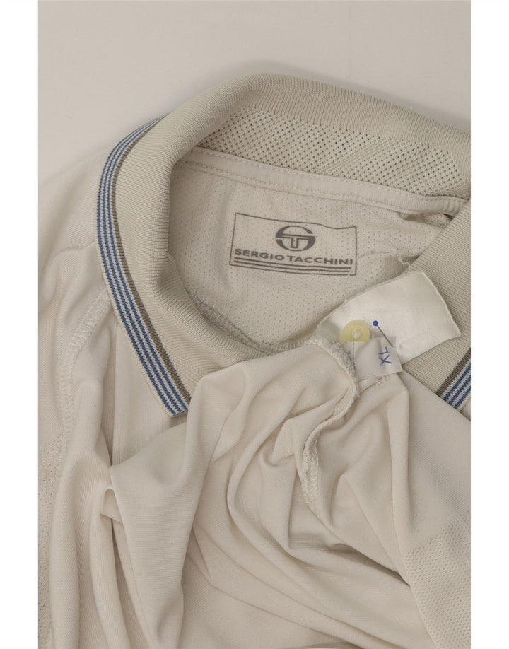 Polo Uomo Sergio Tacchini XL Poliestere Bianco