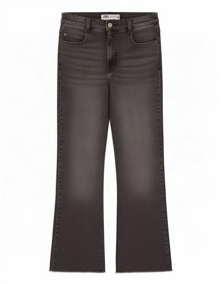 Jeans Bootcut da donna Zara EU 38 Small W28 L26 Grigio