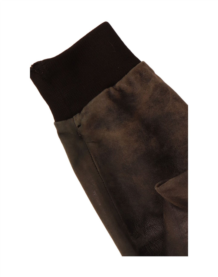 Giacca in pelle da uomo VINTAGE UK 38 media nera