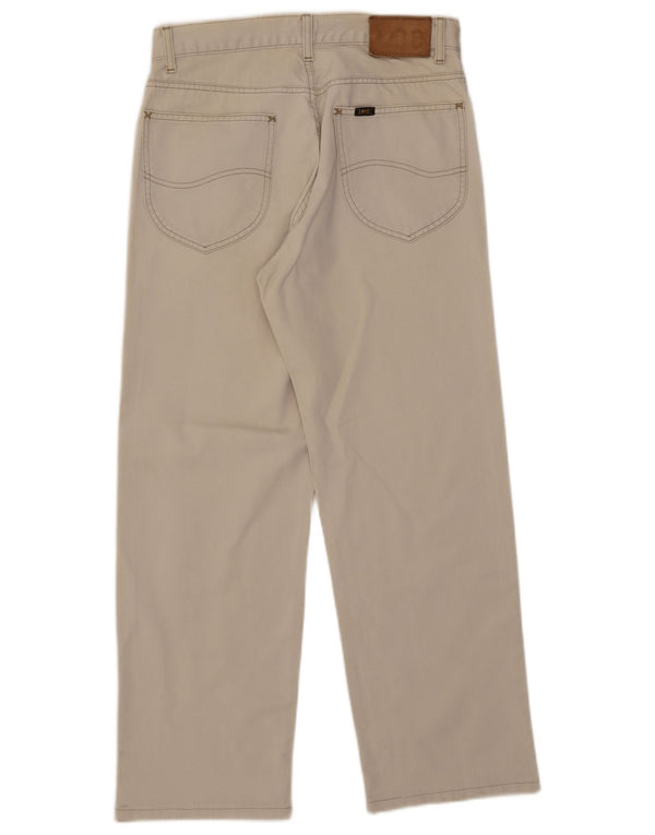 Lee Mens Chicago Straight Jeans W32 L27 Off White Cotton