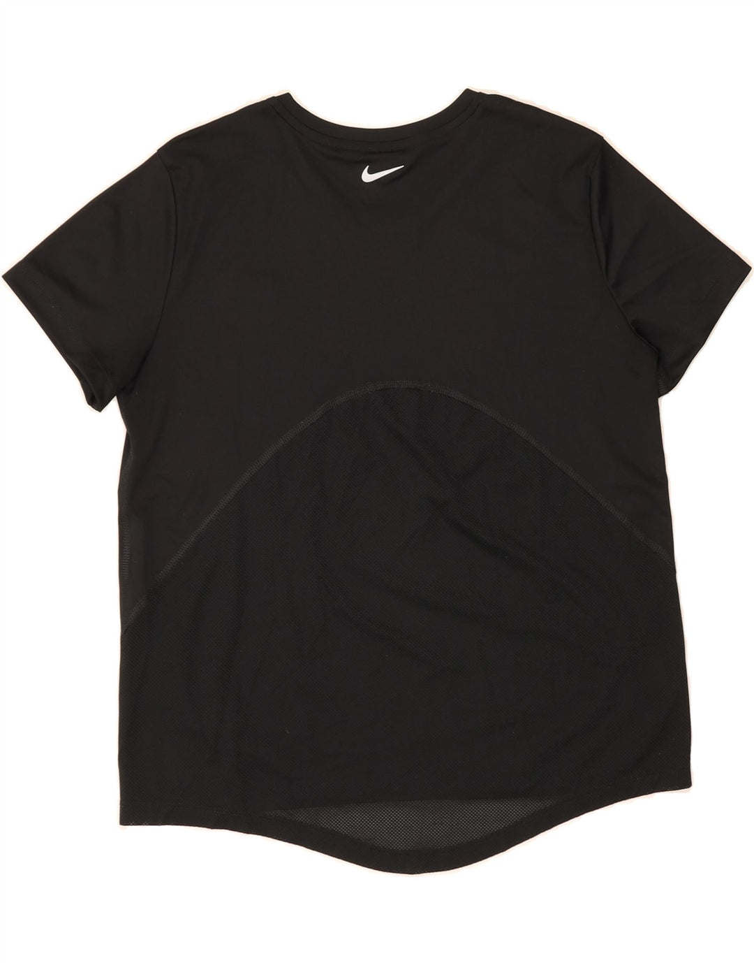 NIKE Womens Dri Fit T-Shirt Top UK 14 Medium Black Vintage Nike and Second-Hand Nike from Messina Hembry 