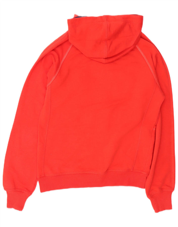 ADIDAS Mens Graphic Hoodie Jumper Medium Red Cotton