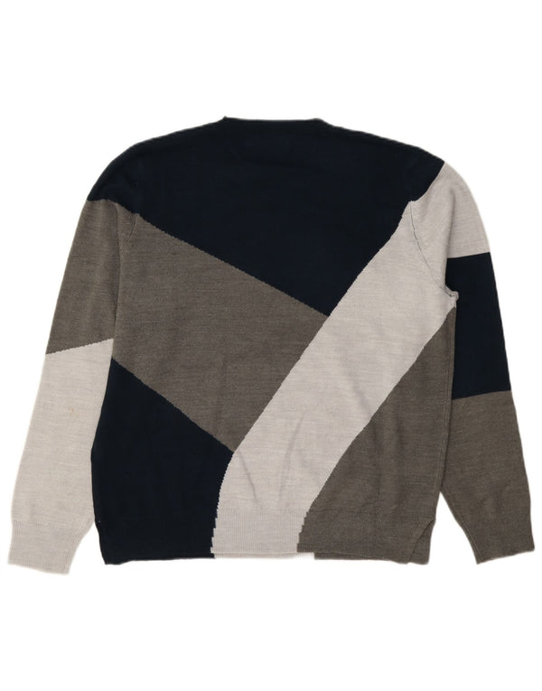 Maglione maglione girocollo da donna Marks & Spencer UK 14 grande grigio