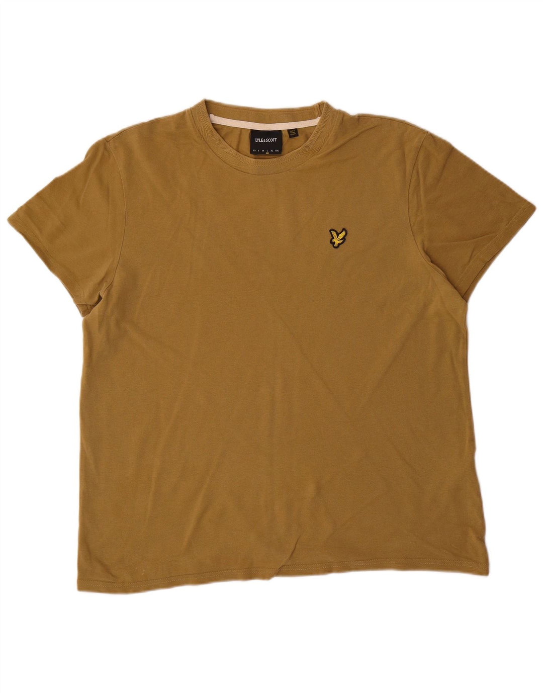 T-shirt da uomo LYLE & SCOTT grande in cotone kaki