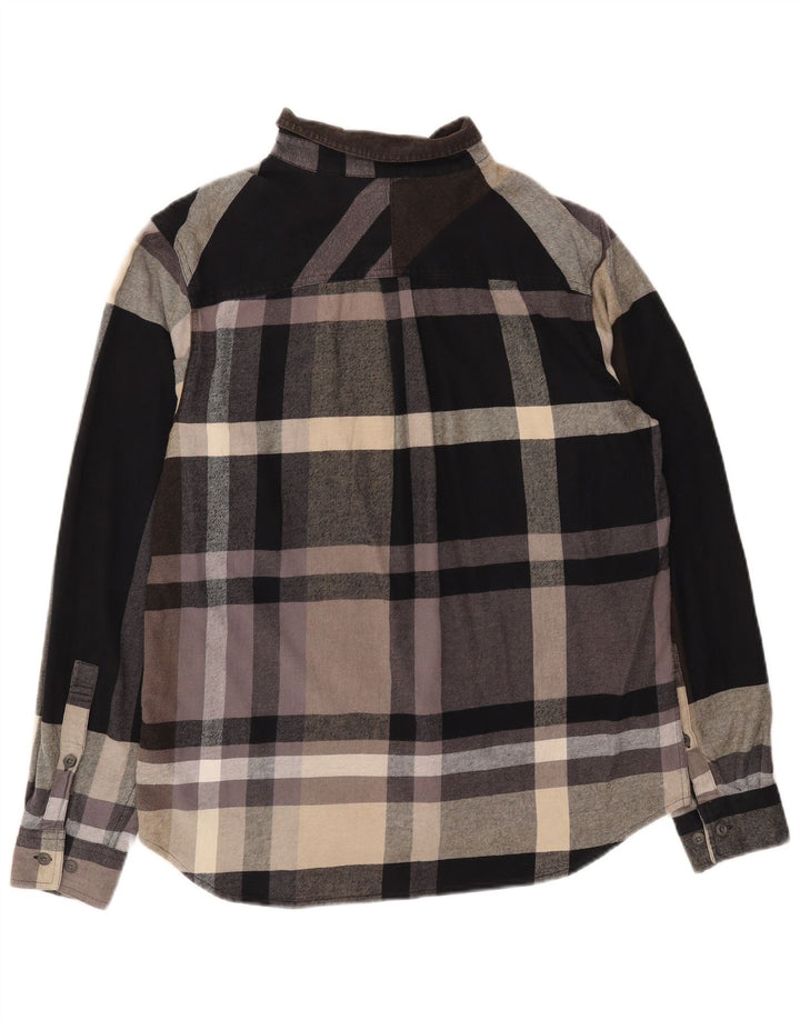 Camicia in flanella da uomo Columbia, cotone scozzese grande marrone