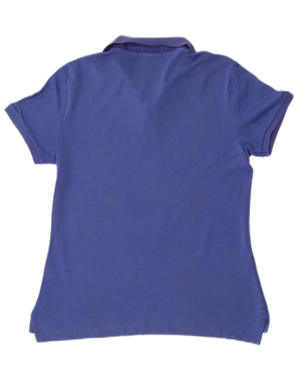 Polo da donna Ralph Lauren UK 12 cotone blu medio