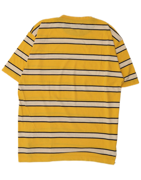 T-shirt da uomo Massimo Dutti Top XL a righe gialle