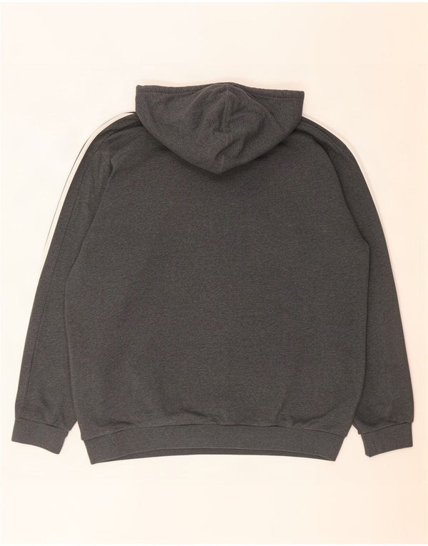 Felpa con cappuccio da uomo Adidas XL in cotone grigio