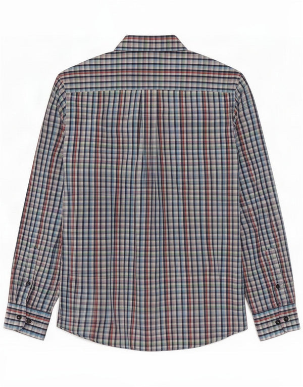 Fynch Hatton Mens Shirt Small Multicoloured Check Cotton