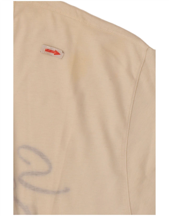 T-shirt grafica da uomo Cacharel Top grande bianca