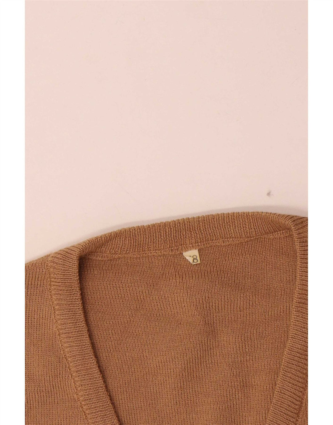 Canotta vintage da uomo IT 48 Lana beige medio