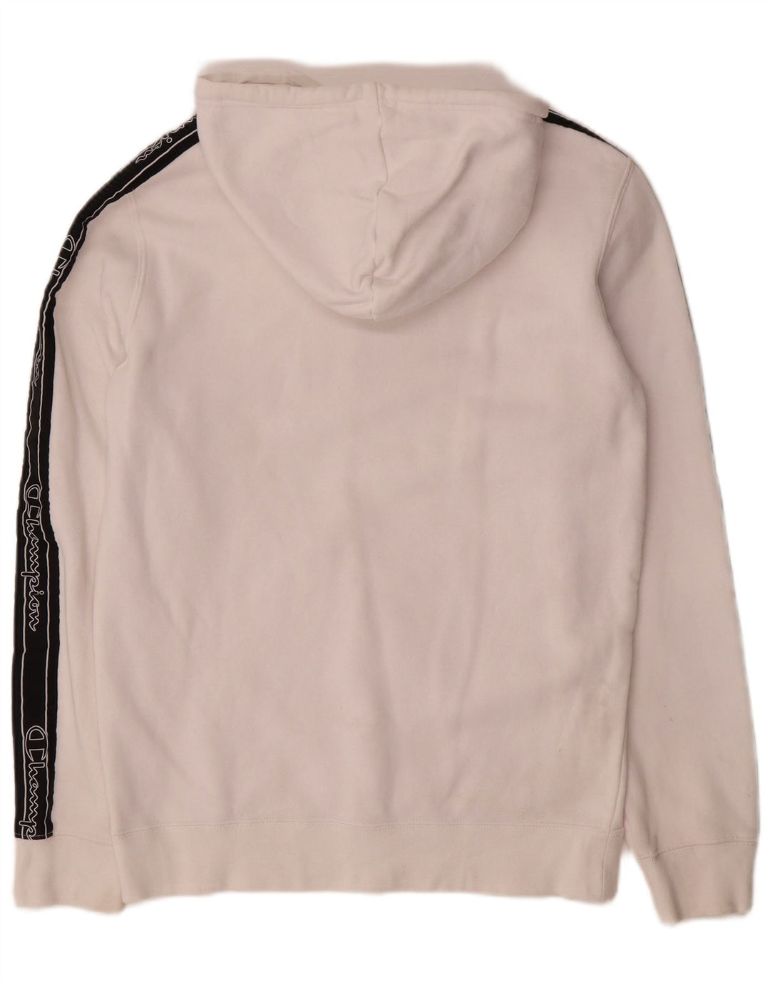 Maglione con cappuccio grafico da uomo CHAMPION piccolo color block bianco