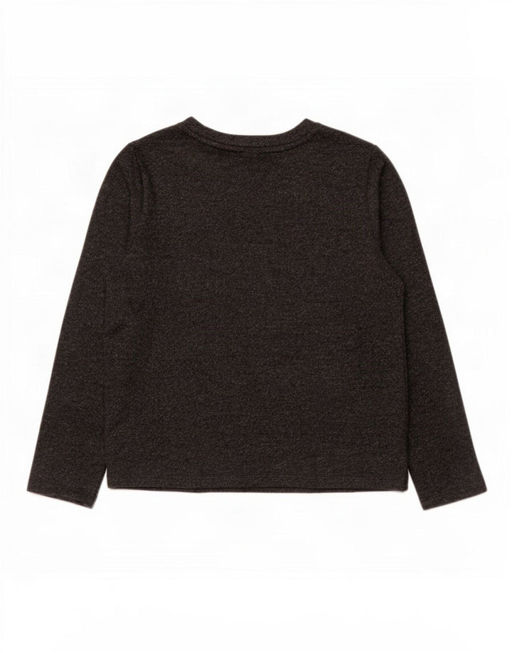 Marks & Spencer Top da donna a maniche lunghe UK 14 Large Grigio Poliestere