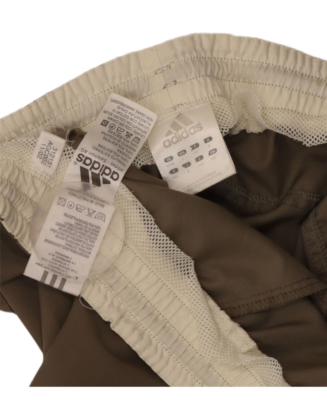 Pantaloni da tuta da uomo ADIDAS UK 44/46 Large Beige Poliestere