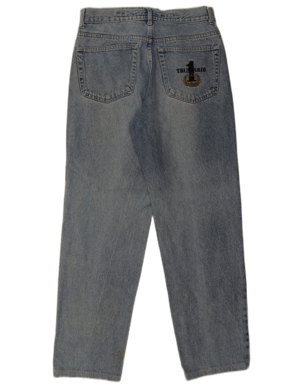 Jeans Trussardi Uomo Tapered IT 47 Small W30 L29 Blu Cotone