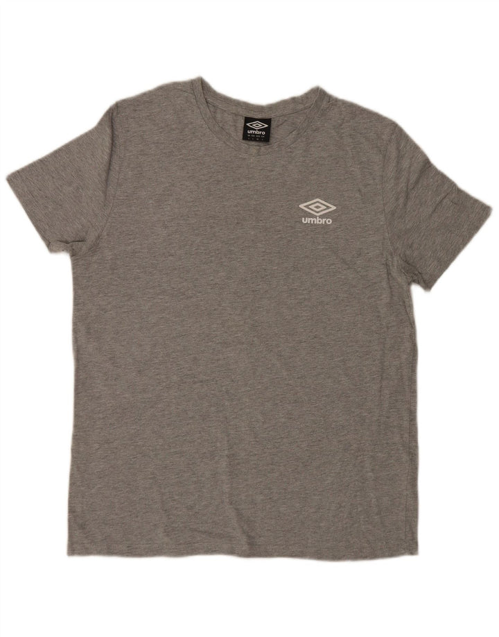 T-shirt da uomo Umbro Top Large in cotone grigio