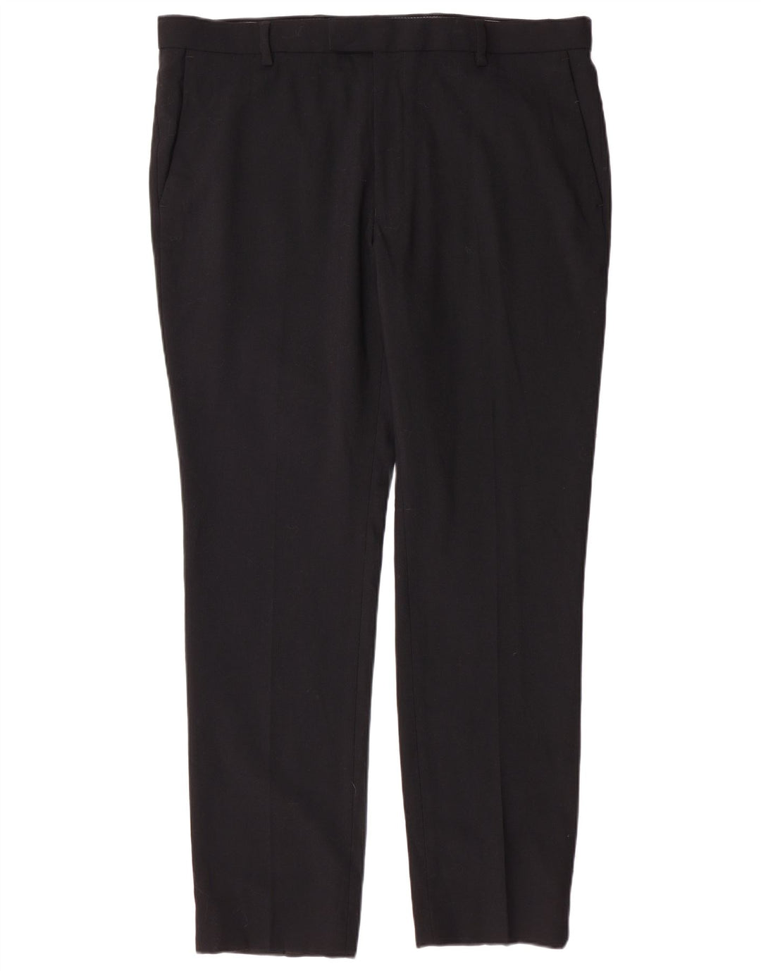 MARKS & SPENCER Pantaloni da abito slim da uomo W38 L31 Neri
