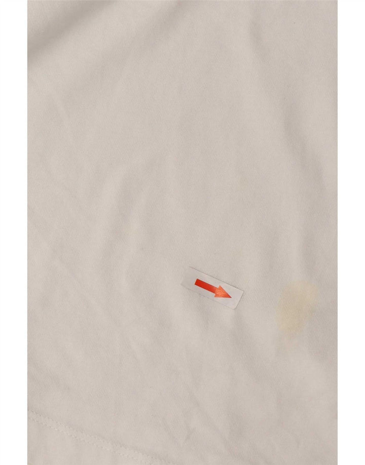 T-shirt da donna Benetton Top UK 14 cotone bianco medio