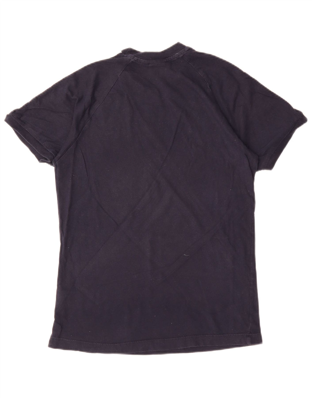 T-shirt grafica da donna ADIDAS Top UK 10 piccola in cotone blu navy