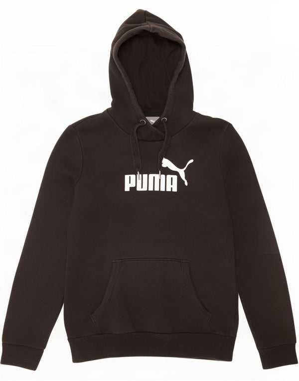 Felpa con cappuccio grafica da donna Puma UK 8 Small in cotone nero