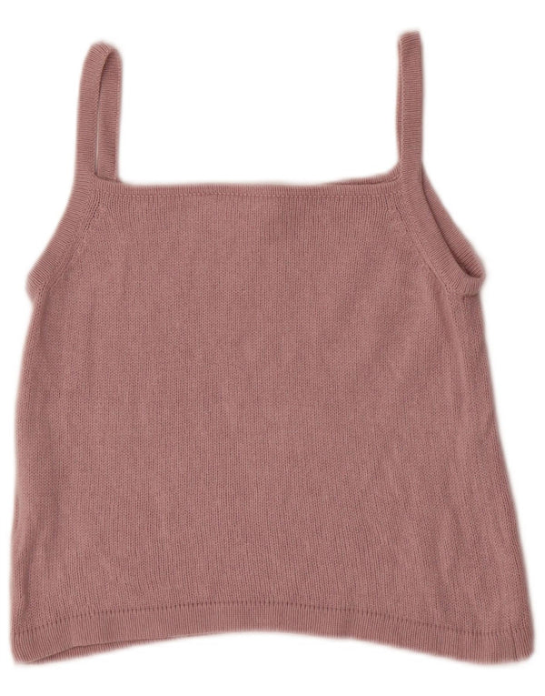 Canotta corta da donna Marella UK 12 Seta rosa media