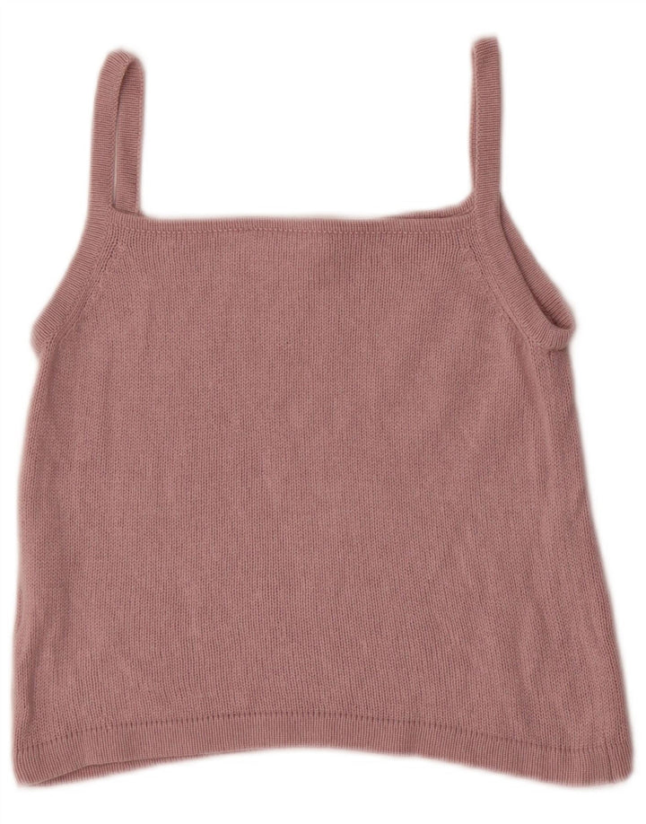 Canotta corta da donna Marella UK 12 Seta rosa media