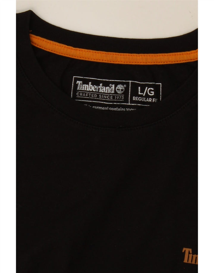 TIMBERLAND T-shirt da uomo vestibilità regolare Top Large Nera