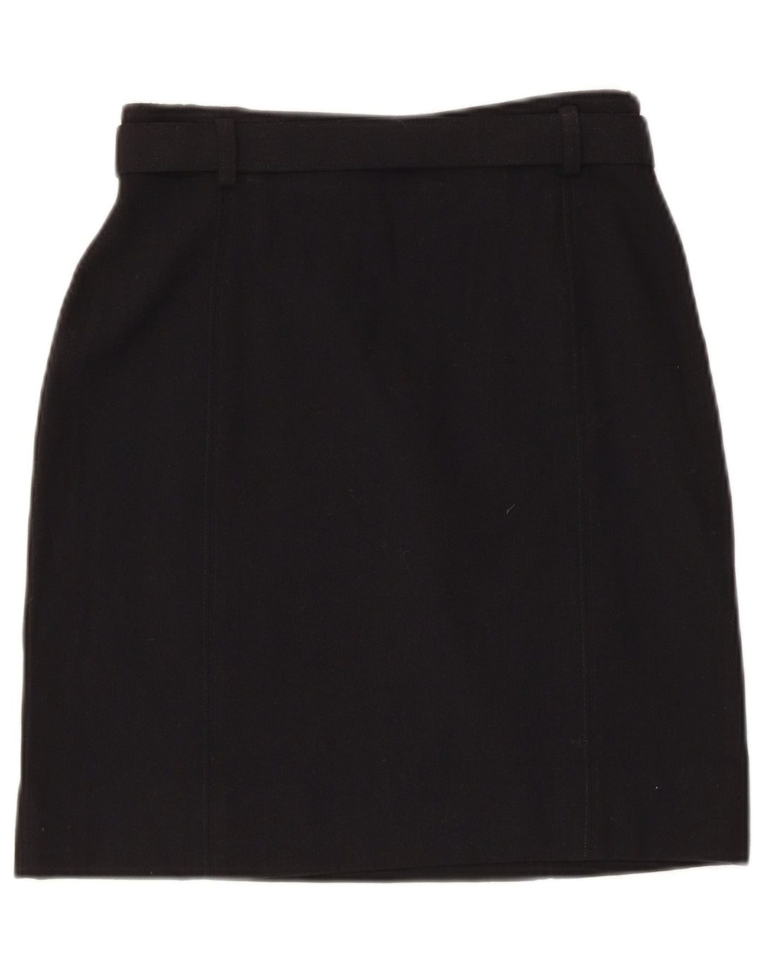 Gonna dritta da donna vintage IT 42 media W26 lana nera