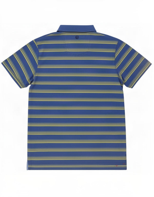 Polo da uomo Fat Face 2XL in cotone a righe blu