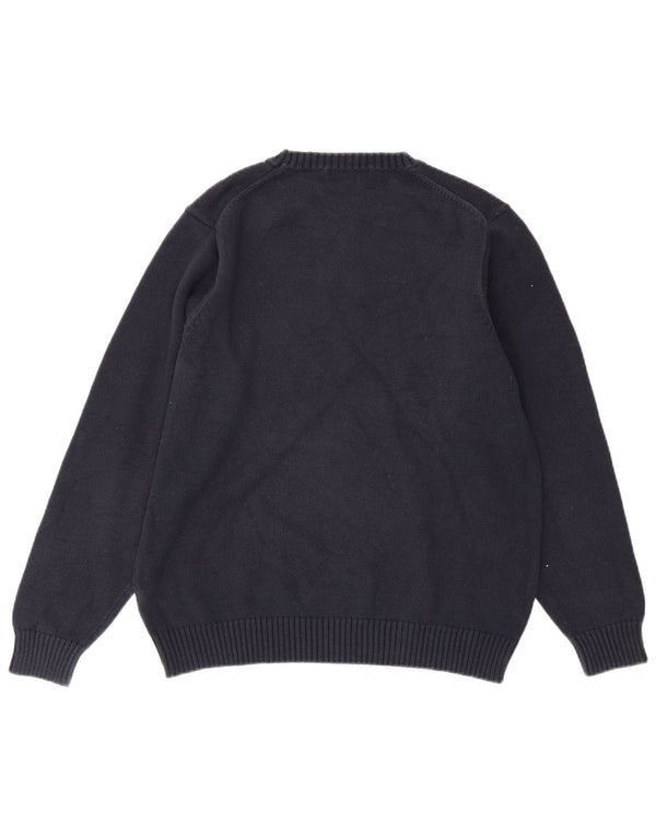 MARKS & SPENCER Maglione girocollo da uomo UK 38/40 Blu navy medio