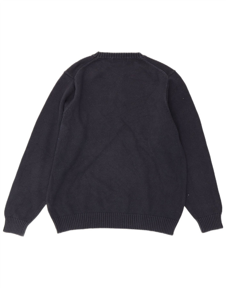 MARKS & SPENCER Maglione girocollo da uomo UK 38/40 Blu navy medio