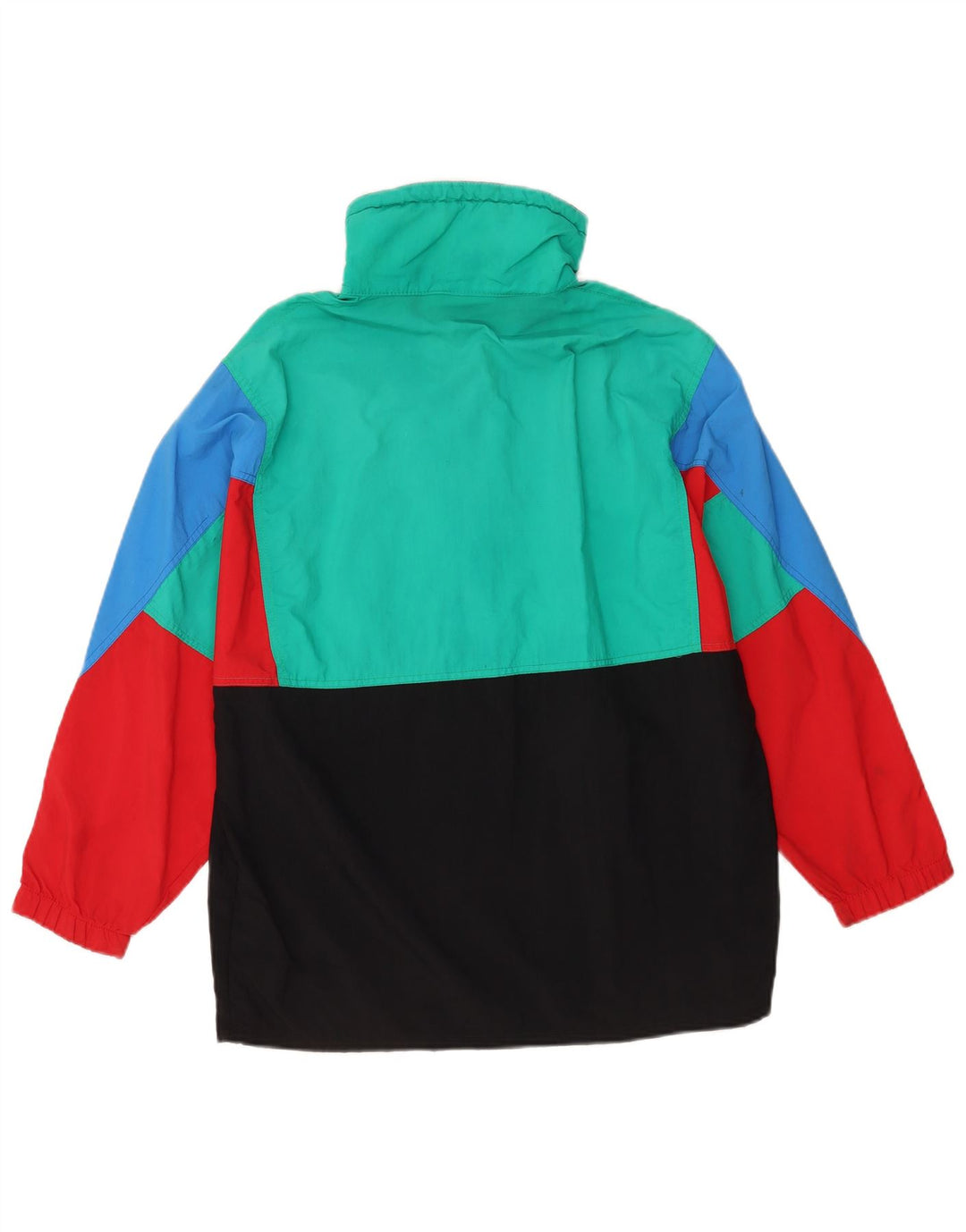 Giacca anorak vintage da uomo IT 44 XS poliammide color block multicolore