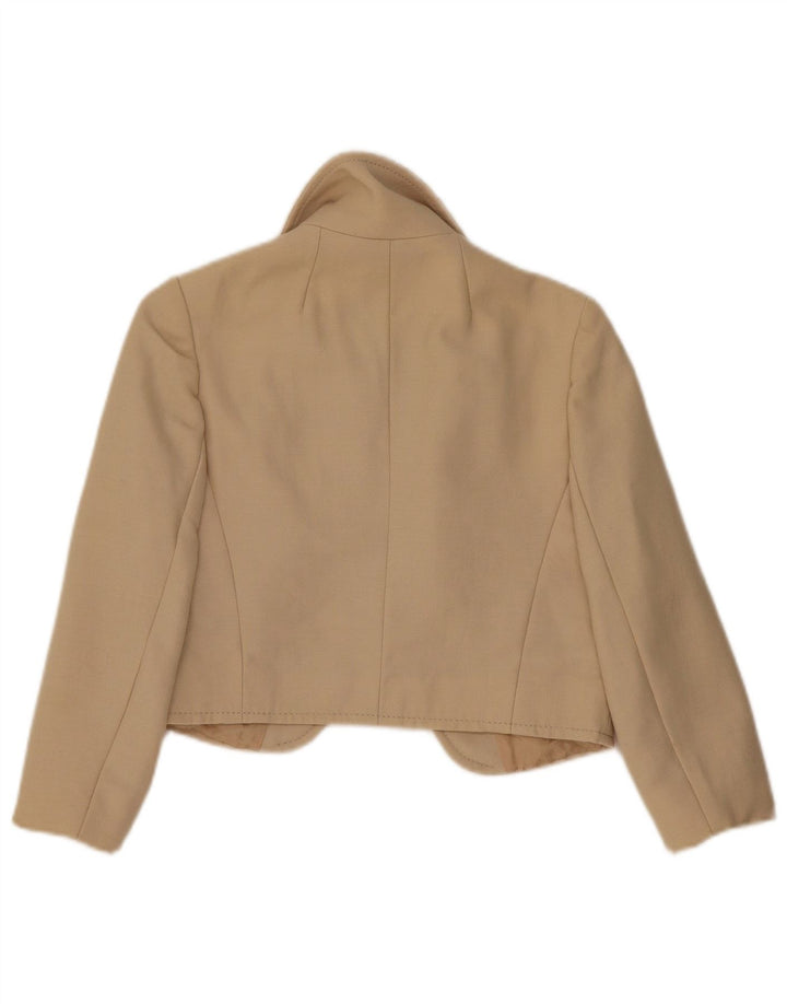 Giacca bolero vintage da donna con maniche a 3/4 IT 42 Beige medio