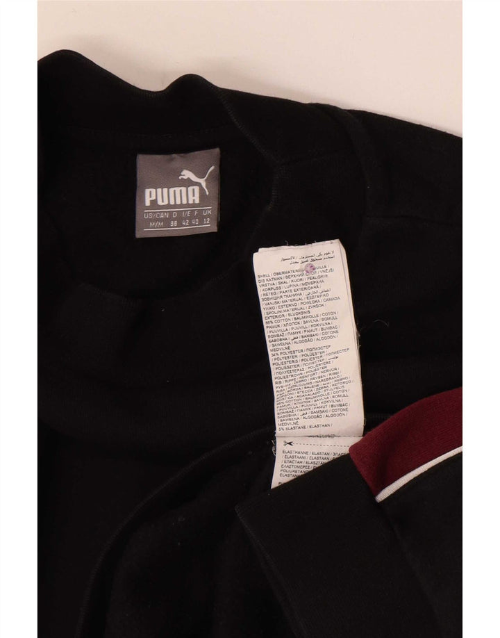 Felpa da donna Puma Jumper UK 12 Medium Black Colourblock in cotone