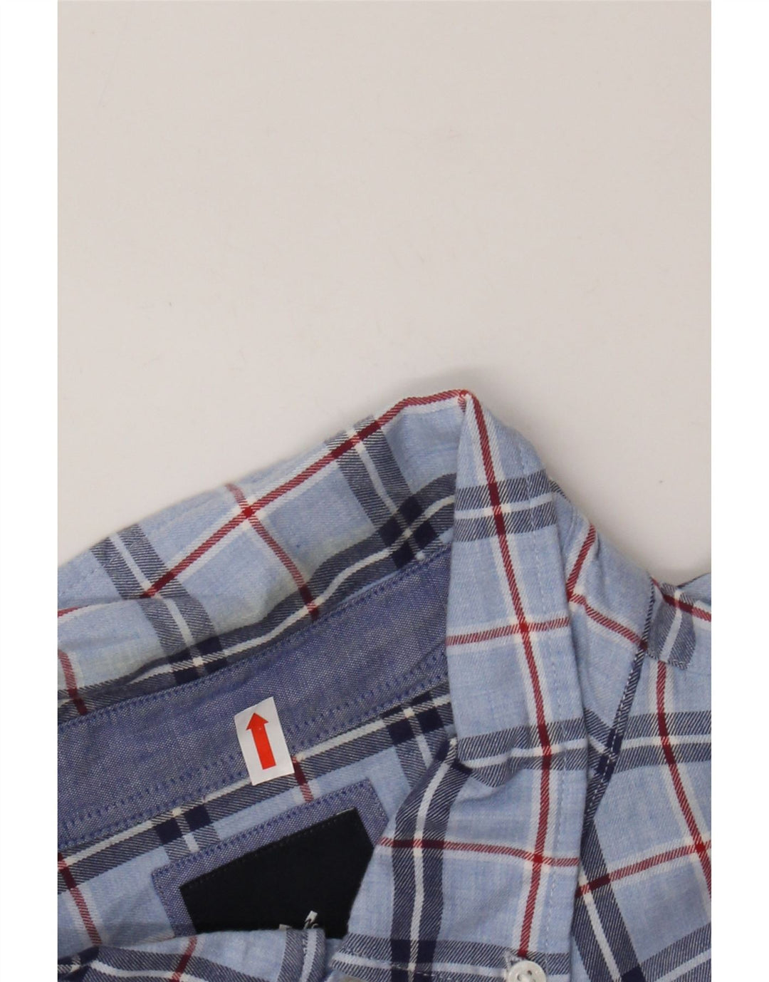 Crew Clothing Camicia da uomo slim fit in flanella XL in cotone a quadri blu