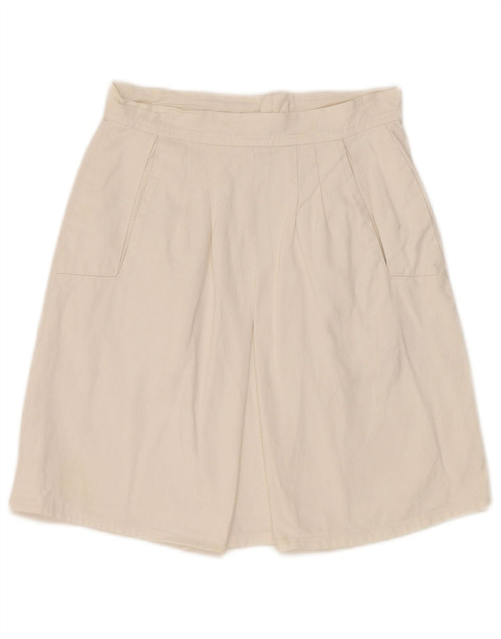Gonna a trapezio da donna vintage W25 XS bianca