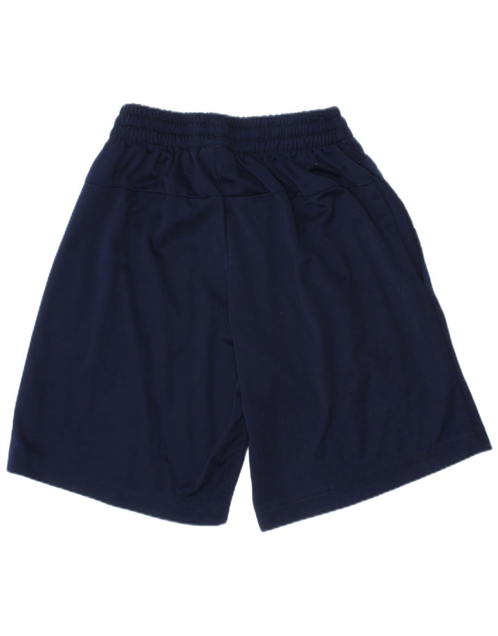 Pantaloncini sportivi Adidas Climalite Graphic da ragazzo 5-6 anni in poliestere blu navy