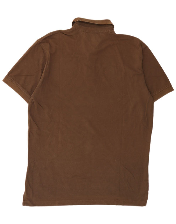 Polo da uomo Tommy Hilfiger XL in cotone marrone