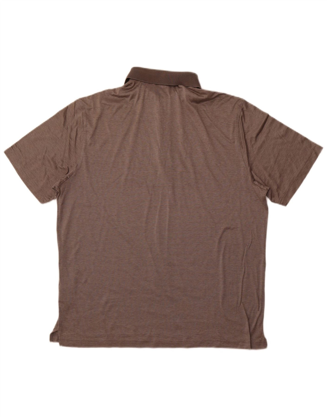 Polo da uomo HUGO BOSS grande in cotone gessato grigio