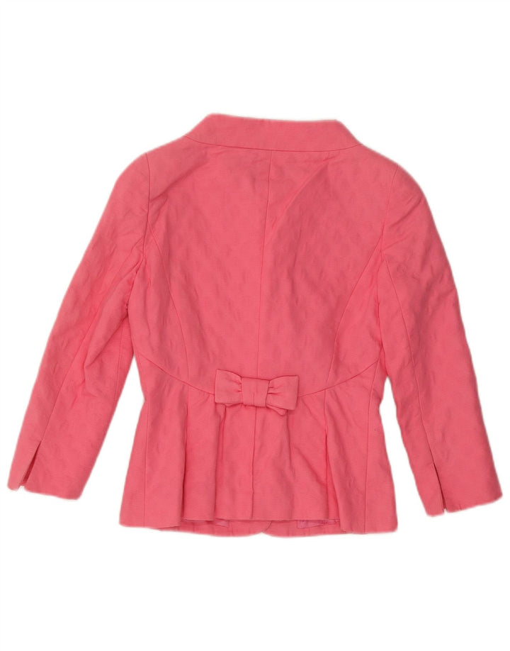 LUISA SPAGNOLI Giacca Blazer da Donna a 5 Bottoni con Maniche a 3/4 IT 40 Small Rosa