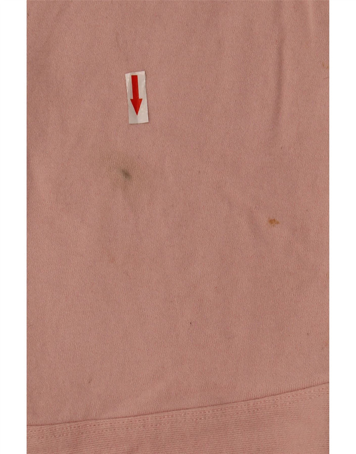 Felpa oversize con grafica da donna Dkny UK 14 cotone rosa medio