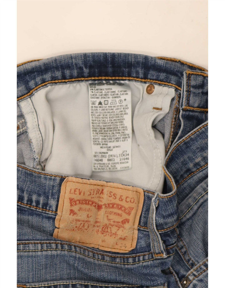 Jeans dritti da uomo Levi's W32 L34 cotone blu
