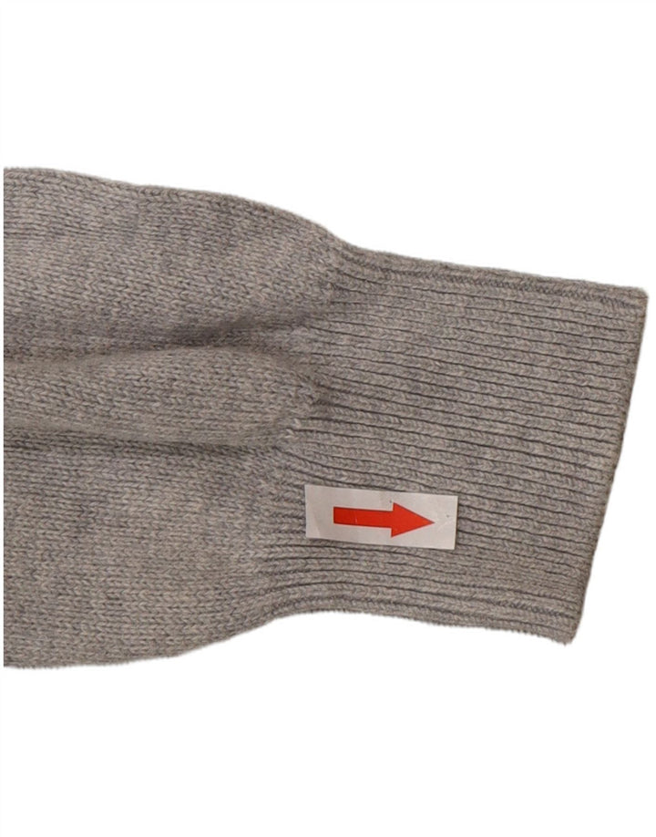 Maglione maglione girocollo da uomo Marks & Spencer in cotone grigio medio