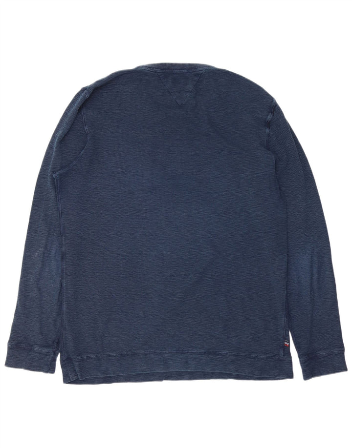 Tommy Hilfiger Uomo Felpa Maglione XL Blu Navy Cotone