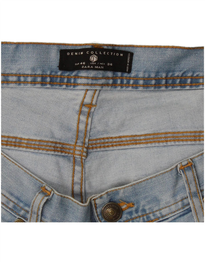 Jeans slim da uomo Zara EU 46 XL W36 L32 Blu
