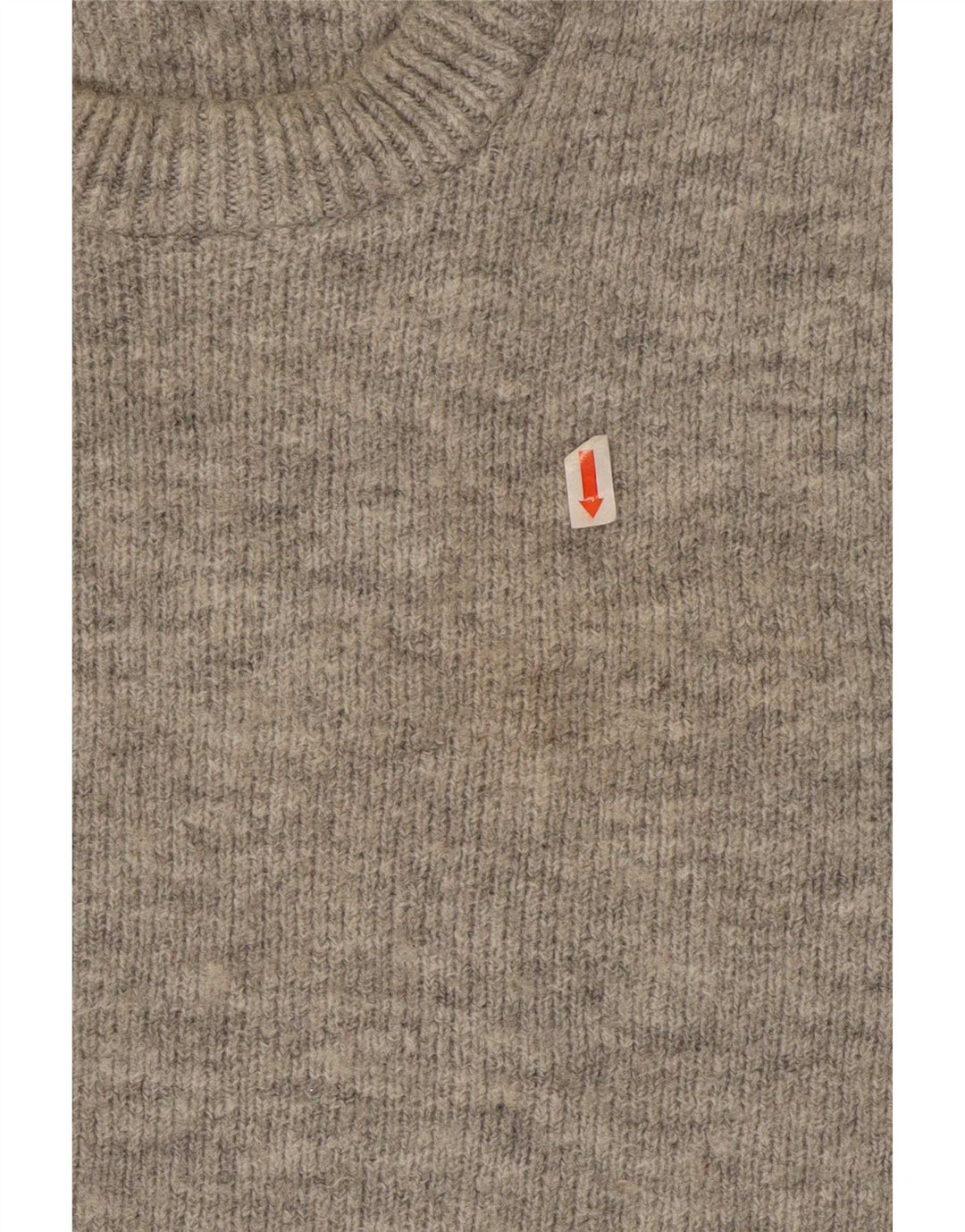 Maglione girocollo da uomo Zara in acrilico chiazzato grigio medio