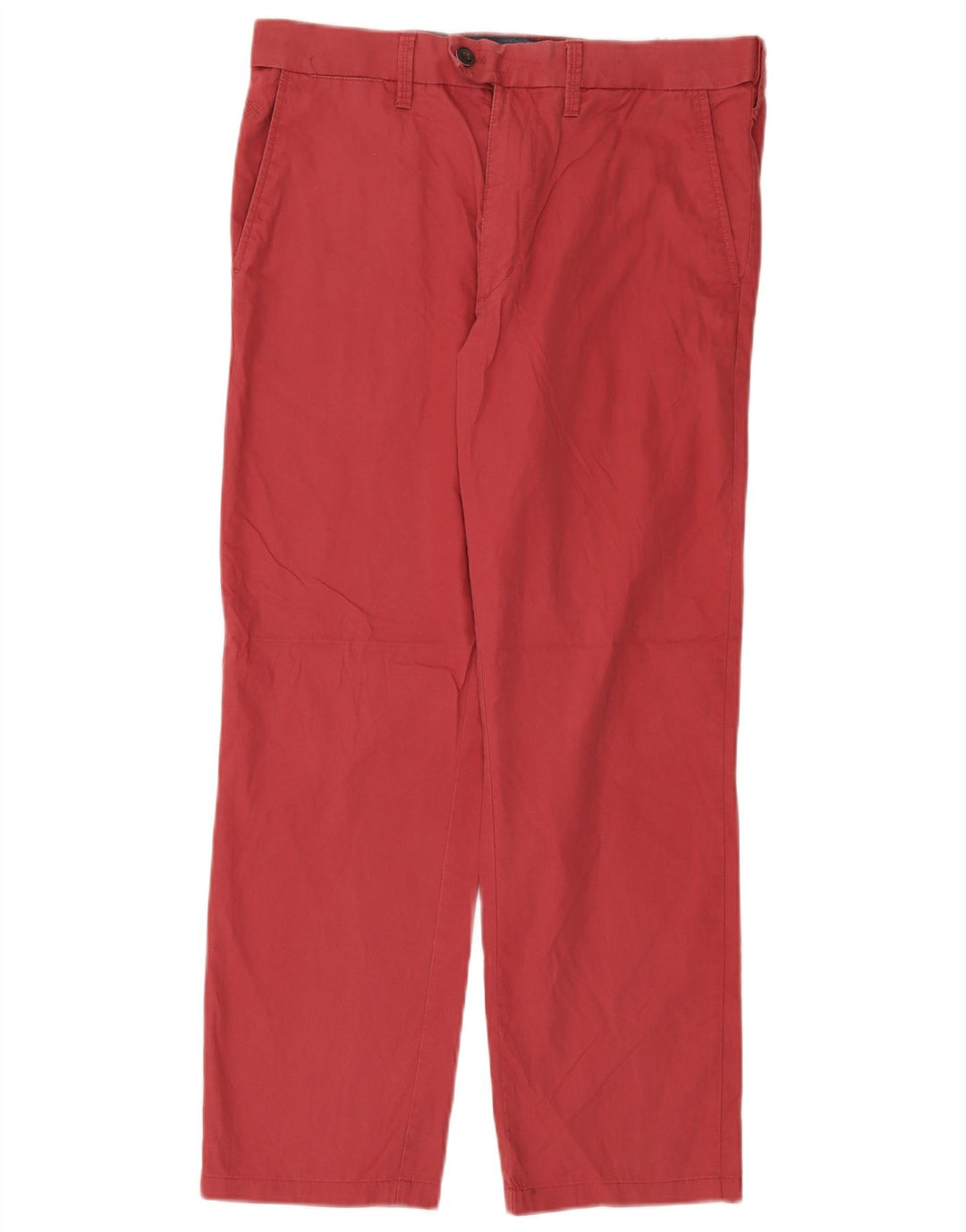 Pantaloni da abito regolari dritti da uomo Marks & Spencer W32 L28 cotone rosa