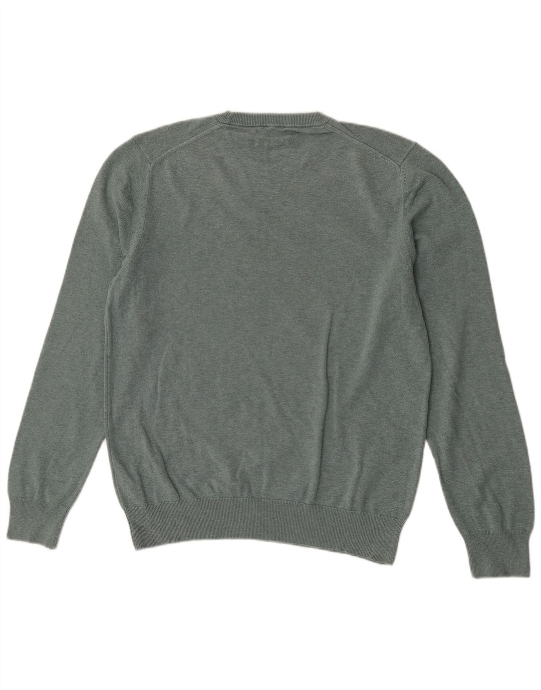 Maglione maglione girocollo da uomo Marks & Spencer grande cotone verde