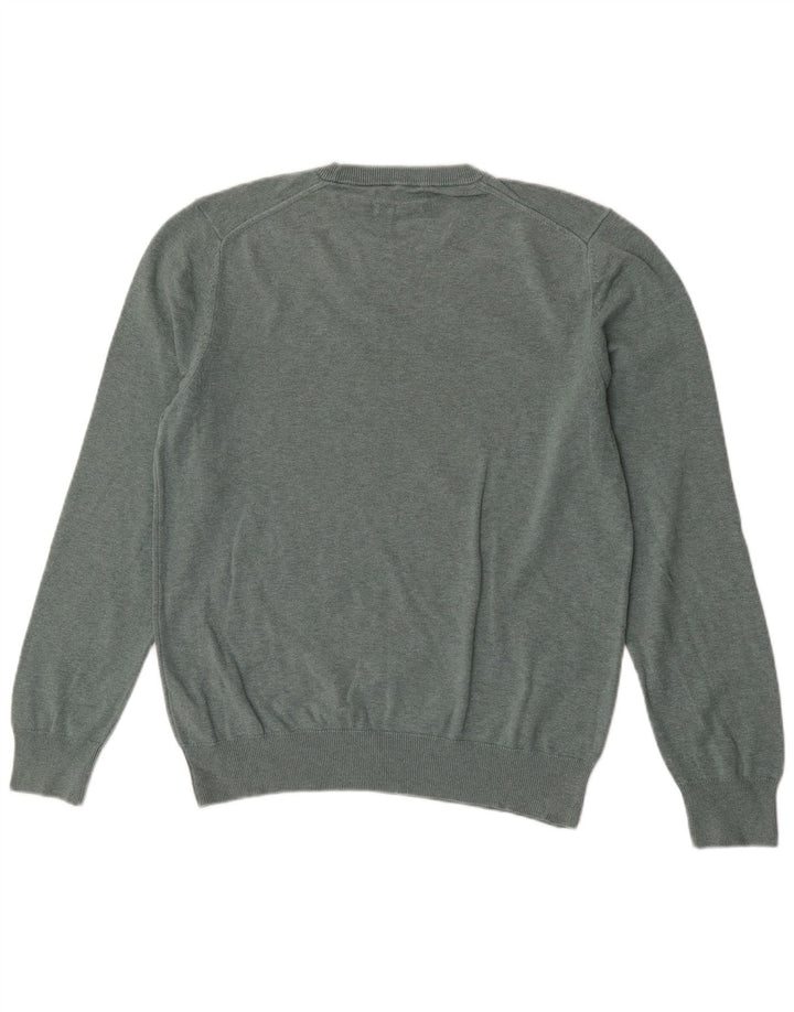 Maglione maglione girocollo da uomo Marks & Spencer grande cotone verde